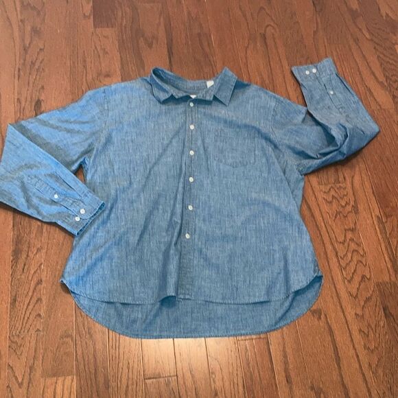 DOCKERS 2X  Long Sleeve Button Down Shacket Shirt - Picture 1 of 11